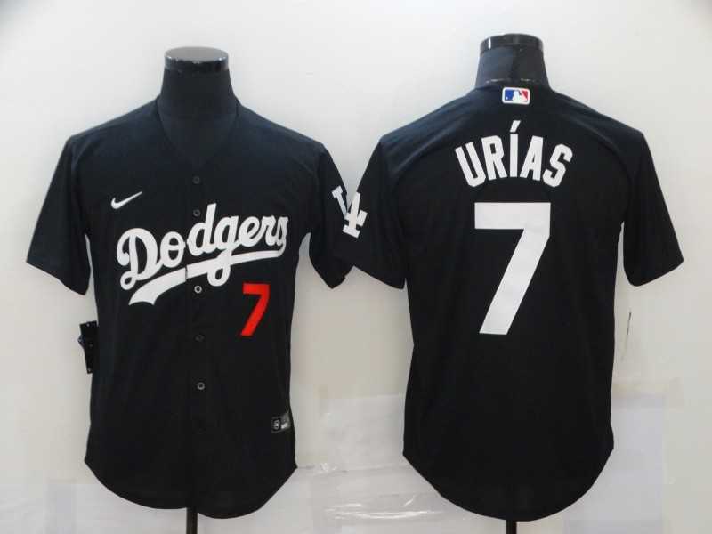 Dodgers 7 Julio Urias Black 2020 Nike Cool Base Jersey,We sell and wholesale Dodgers 7 Julio Urias Black 2020 Nike Cool Base Jersey on line form chian!